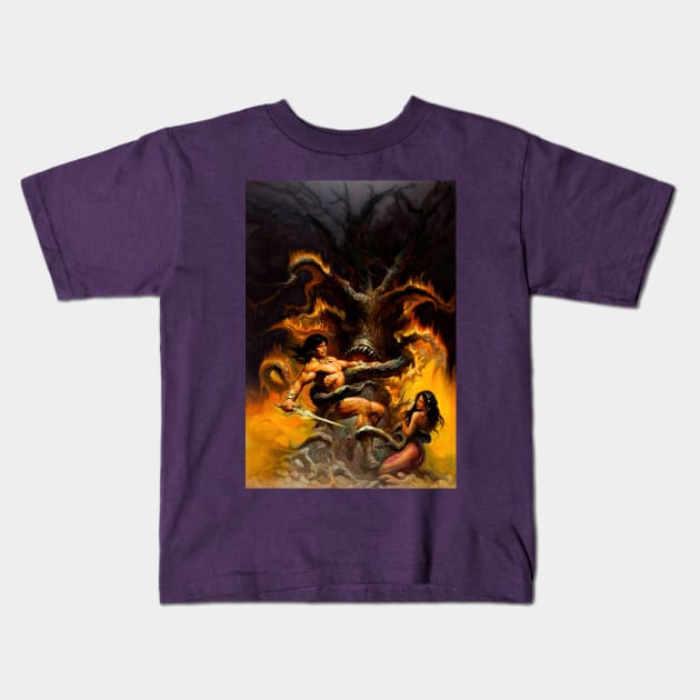 Conan the Barbarian 11 Kids T-Shirt by stormcrow